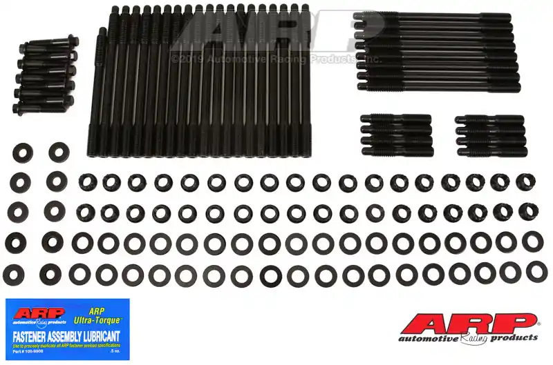 ARP SBC/WP Tall Deck 9.80 Warhawk Block w/Warhawk 12Deg LS7 Heads Head Stud Kit Premium