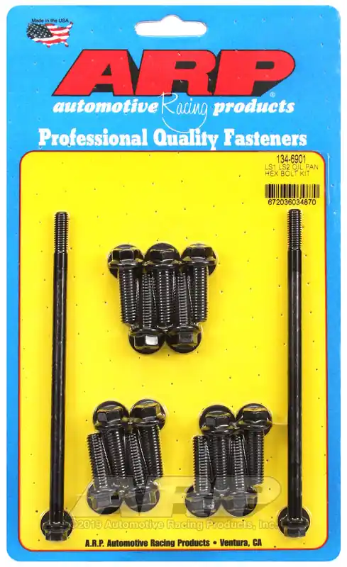 ARP LS1/LS2 Hex Oil Pan Bolt Kit Money Back Guarantee