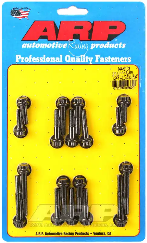 ARP Small Block Chrysler 5.7/6.1L Hemi 12pt Aluminum Intake Manifold Bolt Kit Free Shipping
