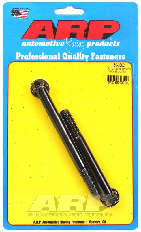 Professional Grade ARP Ford Hex Alternator Bracket Bolt Kit