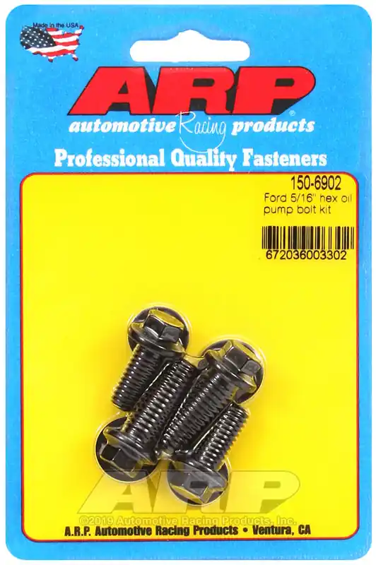Exclusive ARP Ford 5/16 inch hex Oil Pump Bolt Kit