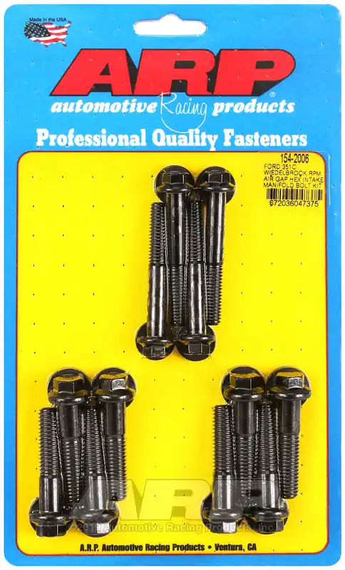 Buy Direct ARP Ford 351C w/Edelbrock RPM air gap hex intake manifold bolt kit