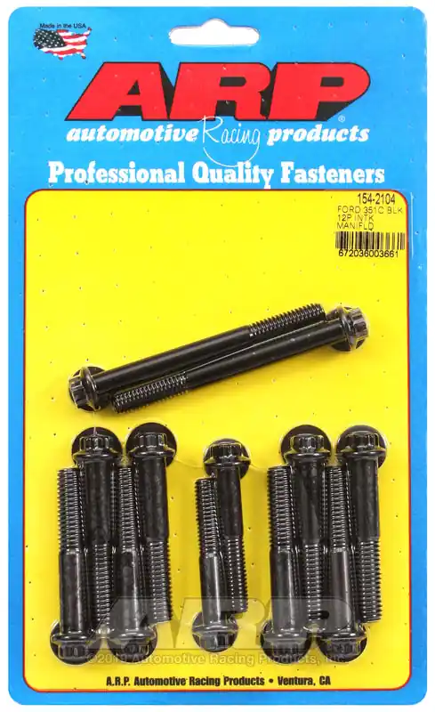 Money Back Guarantee ARP Ford 351C 12pt Intake Manifold Bolt Kit