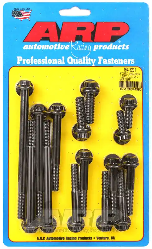 ARP Ford 289-302 12pt Aluminum Water Pump and Front Cover Bolt Kit Weekend Sale