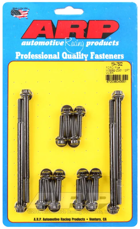 ARP Small Block Ford Valve Cover 12pt Bolt Kit (For P/N M-6582-Z351) Limited Edition