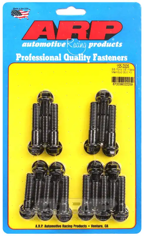 Trusted Brand ARP BB Ford V8 Hex Intake Manifold Bolt Kit
