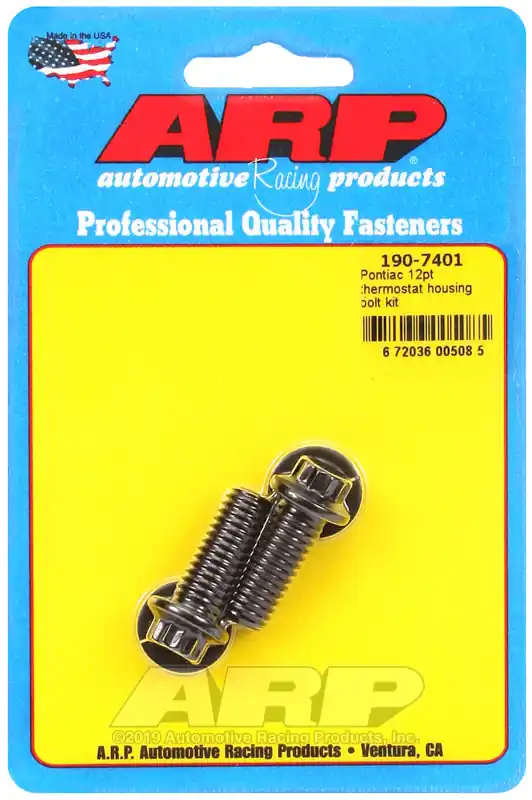 Modern ARP Pontiac 12pt Thermostat Housing Bolt Kit