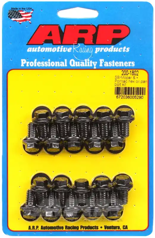 ARP SB Mopar and Pontiac Hex Oil Pan Bolt Kit While Supplies Last