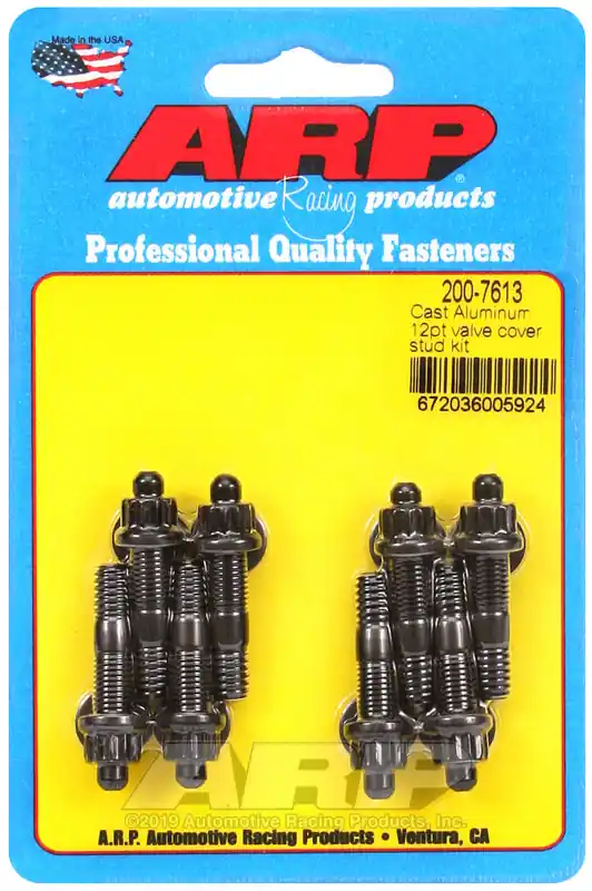 ARP Cast Aluminum Valve Cover 1/4in 12pt Stud Kit Fan Favorite