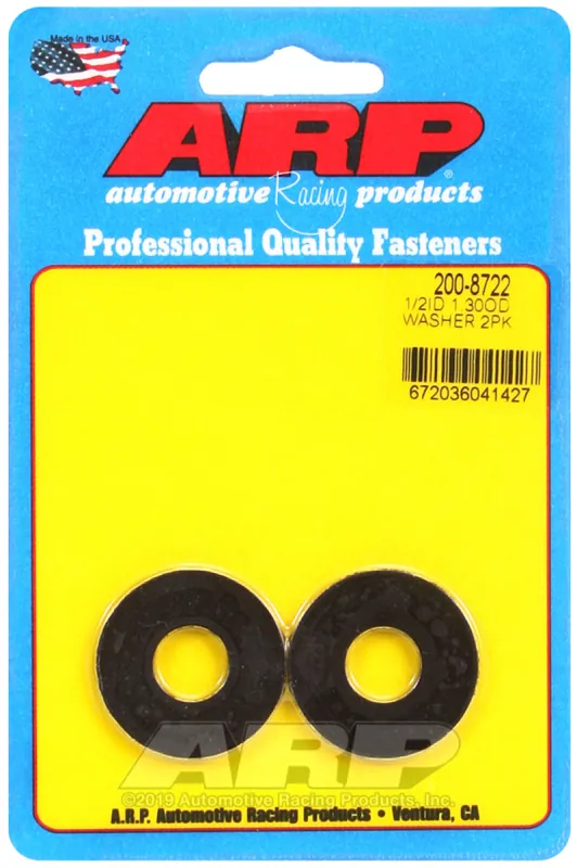 Fresh Stock ARP 1/2 ID 1.30 OD Black Oxide Washer Kit (2 Pieces)