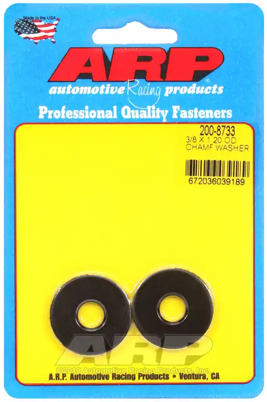 Fresh Stock ARP 3/8 ID 1.20 OD chamfer black washers
