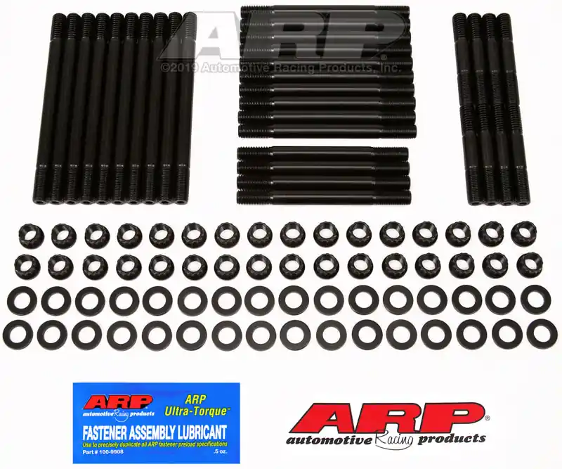 Last Chance ARP BB Chevrolet Brodix 12pt Head Stud Kit - Black