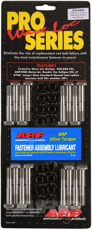 ARP BB Chevy 8.1L M10 ARP2000 pro wave-loc rod bolt kit Don’t Miss Out