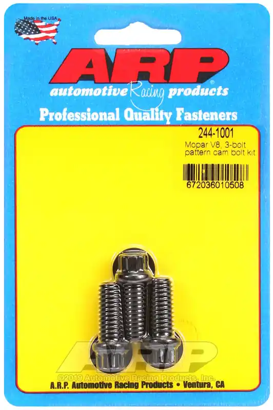 Authentic ARP Mopar V8 3-Bolt Pattern Cam Bolt Kit