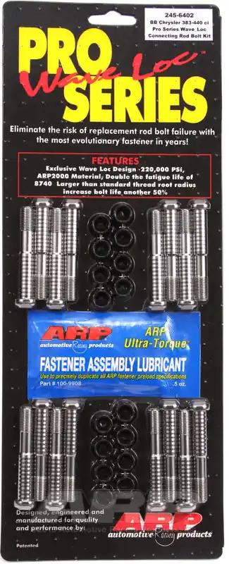 Exclusive Offer ARP Chrysler 383-440c.i.d. wave-loc rod bolt kit