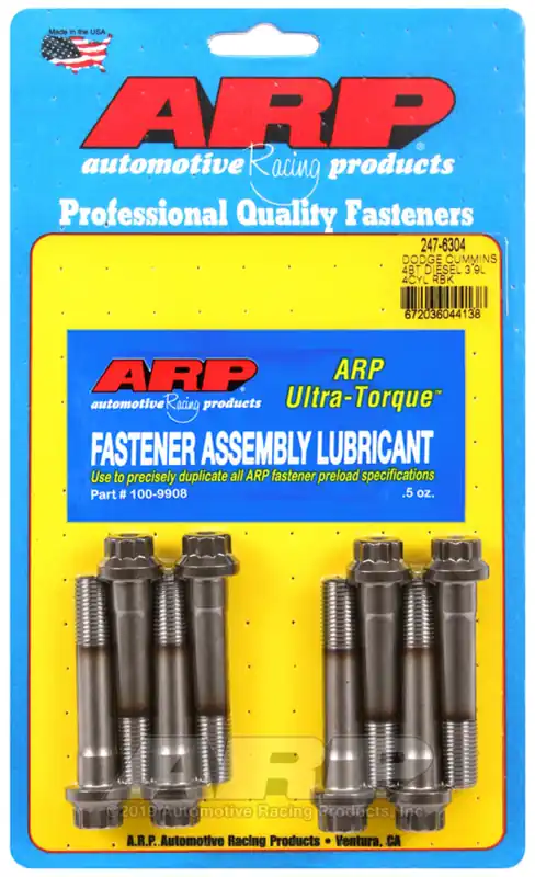 ARP Dodge Cummins 3.9L 8V ARP2000 Rod Bolt Kit Direct From Manufacturer