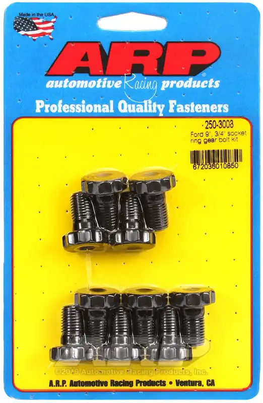 Direct From Factory ARP Ford 8.8 & 9in 7/16in Dia 3/4in Socket Ring Gear Bolt Kit (10/pkg)