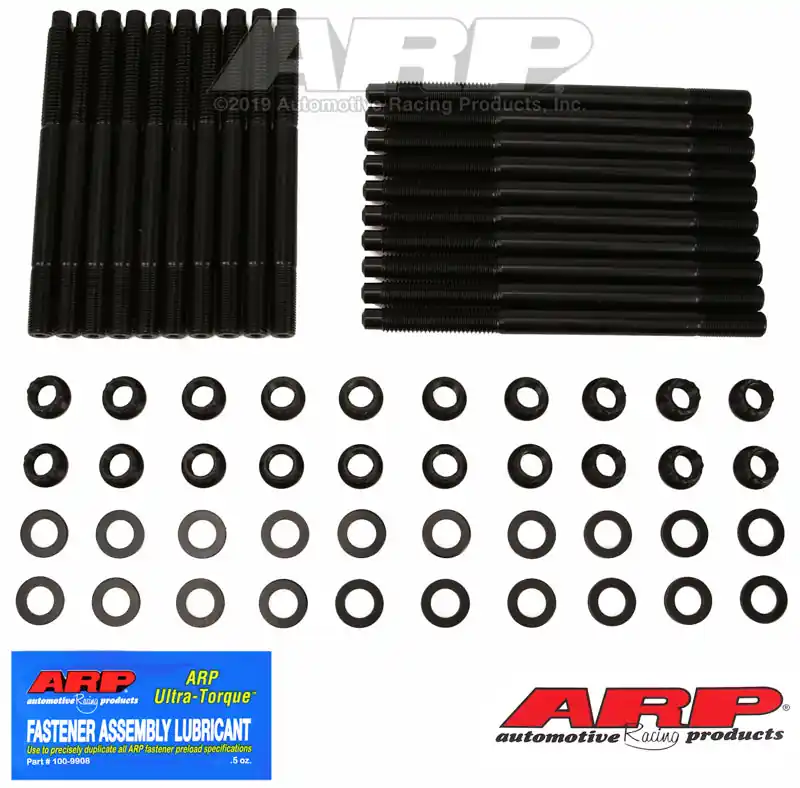 ARP Ford Fontana SVO Block w/Yates Heads 12pt Head Bolt Kit - Black Secure Checkout