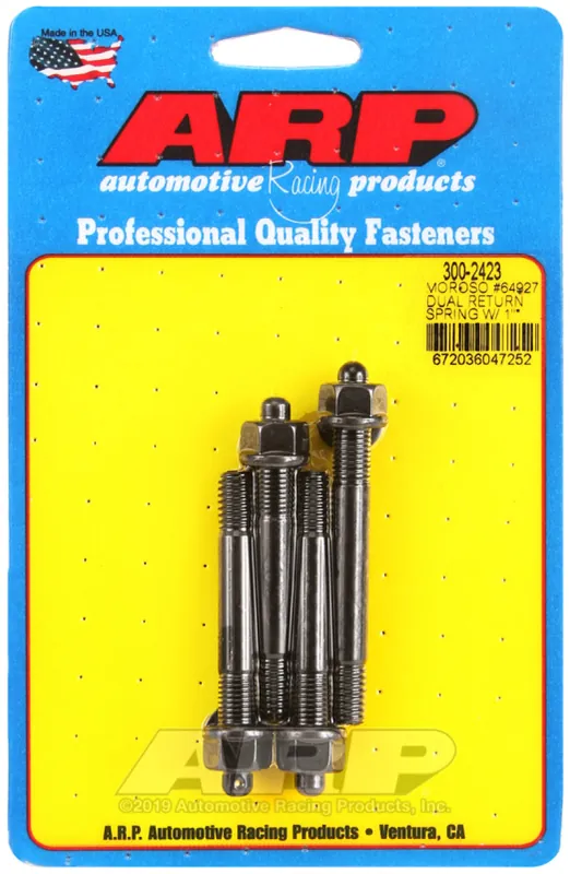 ARP Moroso 64927 Dual Return Spring w/ 1in Spacer Plate pro Series Carb Stud Kit Express Delivery