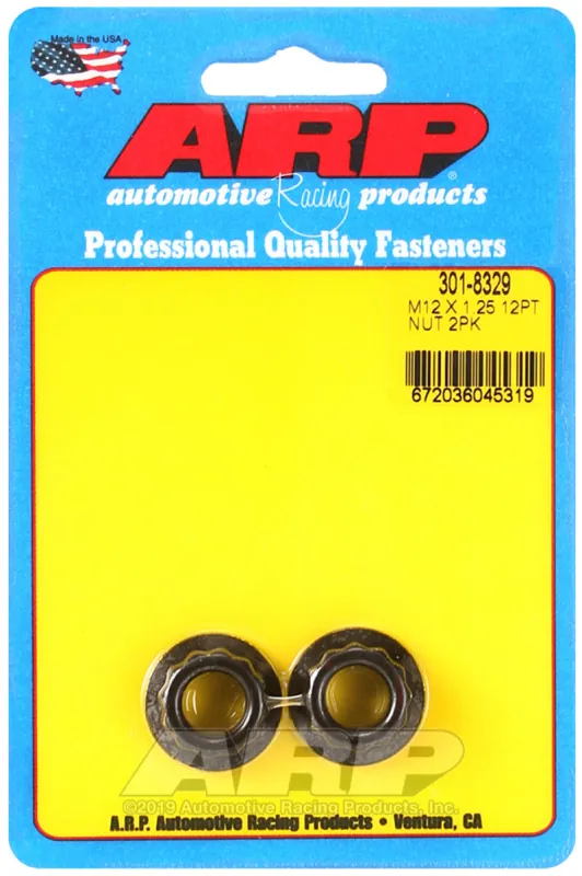 Grab Now ARP M12 x 1.25 16mm socket 12pt Nut Kit (Pack of 2)