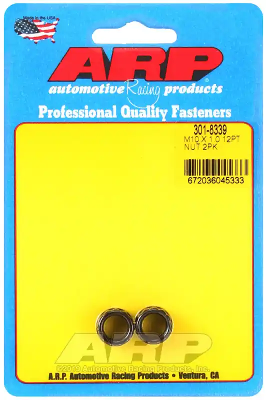Worldwide Shipping ARP M10 X 1.00 12pt nut kit