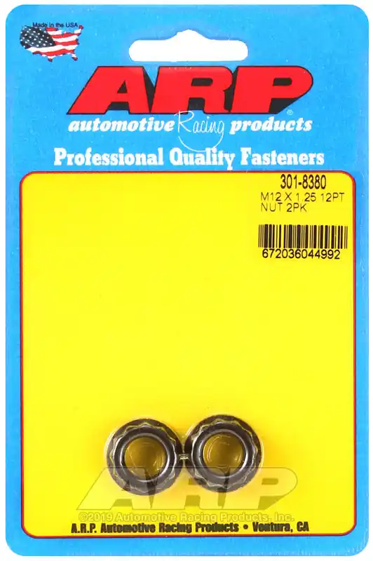 ARP M12 X 1.25 (5/8 wr) 12pt 2pc nut kit Place Order