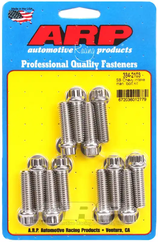 ARP SB Chevy Intake Manifold Bolt Kit Warranty Included