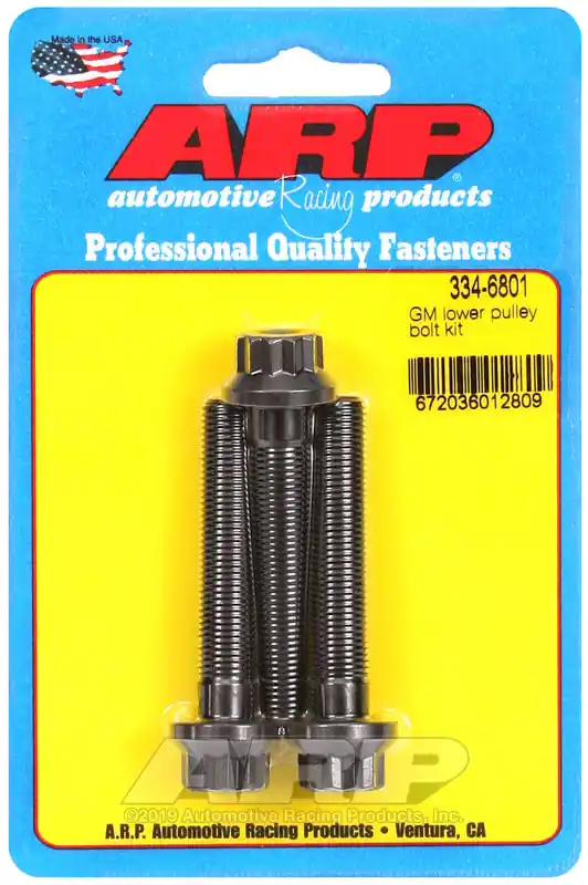 Clearance ARP GM Small Block / Big Block 3 Bolt 12pt Lower Pulley Bolt Kit