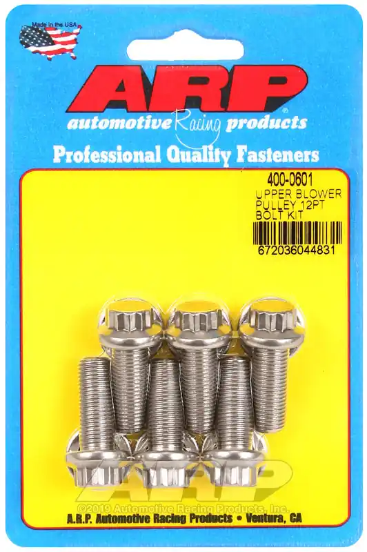 ARP Upper blower pulley SS 12pt bolt kit New Arrival