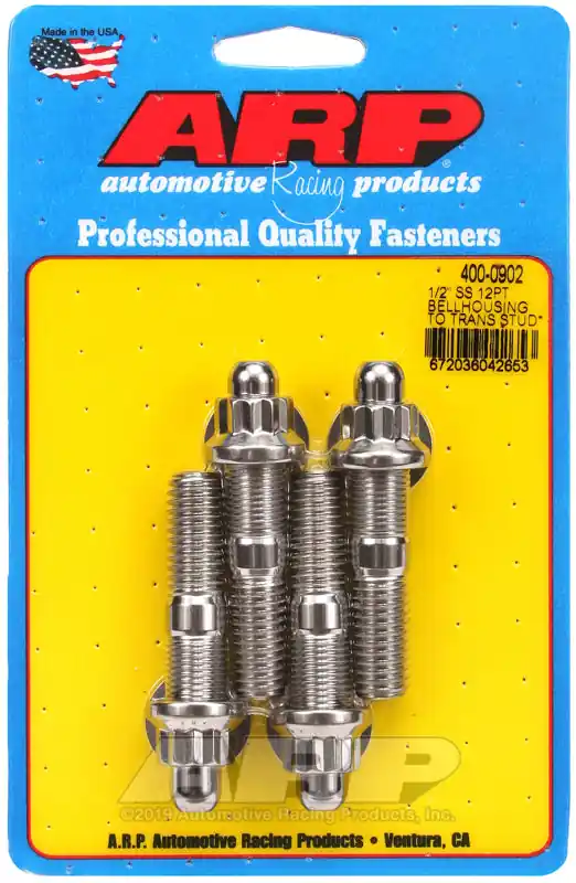 Price Cut ARP 1/2in SS 12pt bellhousing to trans stud kit