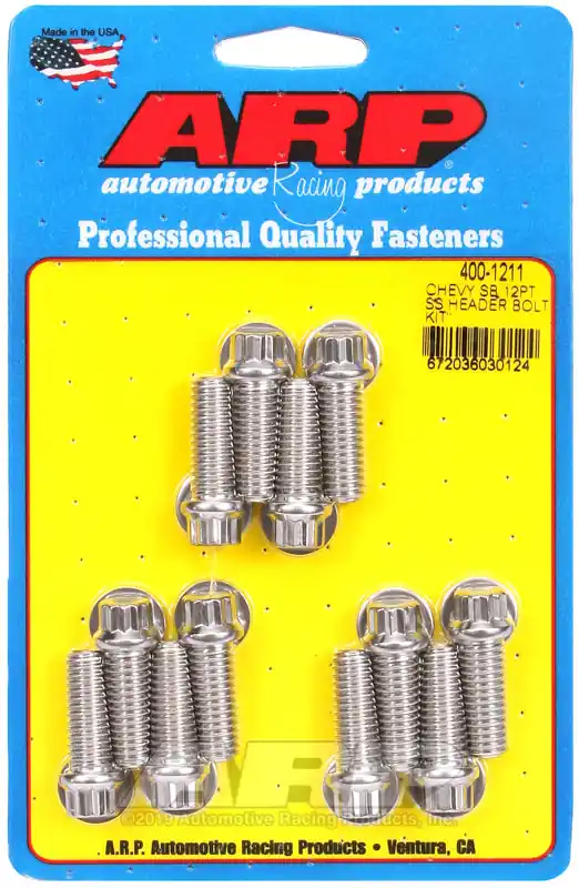 Professional Grade ARP SB Chevy SS 12pt Header Bolt Kit