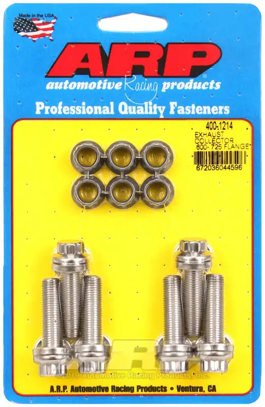 ARP Exhaust collector .600-.725 flange bolt kit Direct From Manufacturer