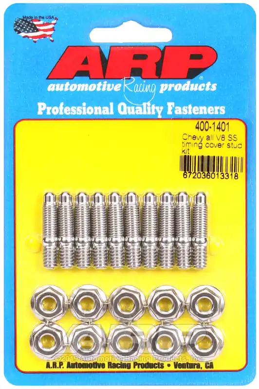 Premium ARP Chevy All V8 SS Timing Cover Stud Kit