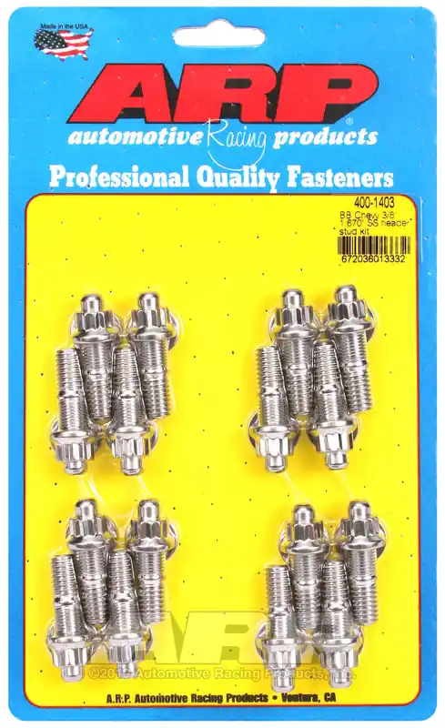 Cheap ARP BB Chevy 3/8 x 1.670 SS Header Stud Kit