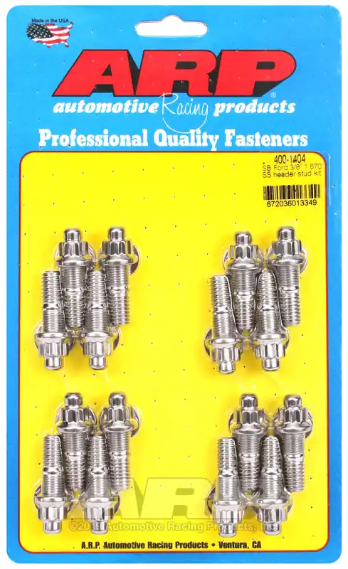 Latest ARP SB Ford 3/8 x 1.670 SS Header Stud Kit