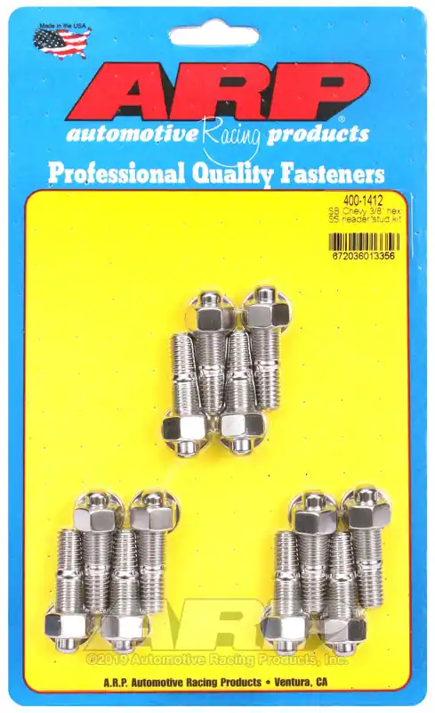 New Arrival ARP SB Chevy 3/8 Hex SS Header Stud Kit