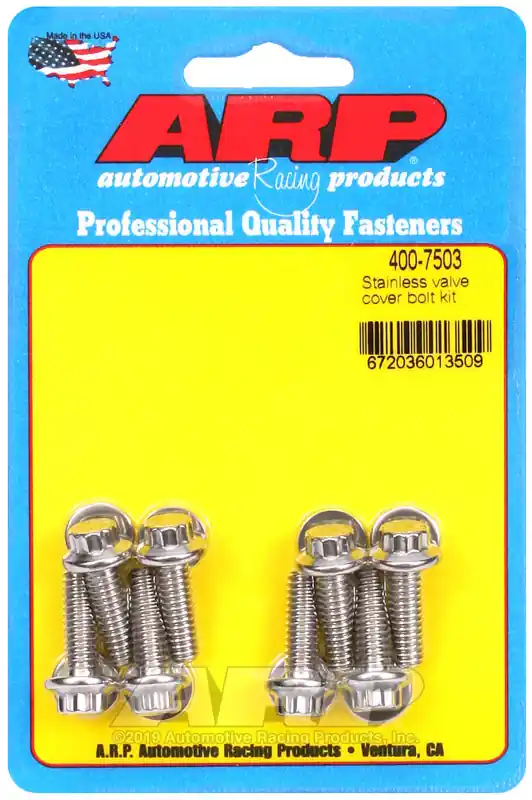 Discount ARP Cast Aluminum Valve Cover 1/4in 12pt Bolt Kit