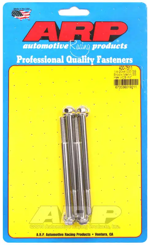 ARP Brodix HeadSS Hex Valve Cover Bolt Kit Warranty Included