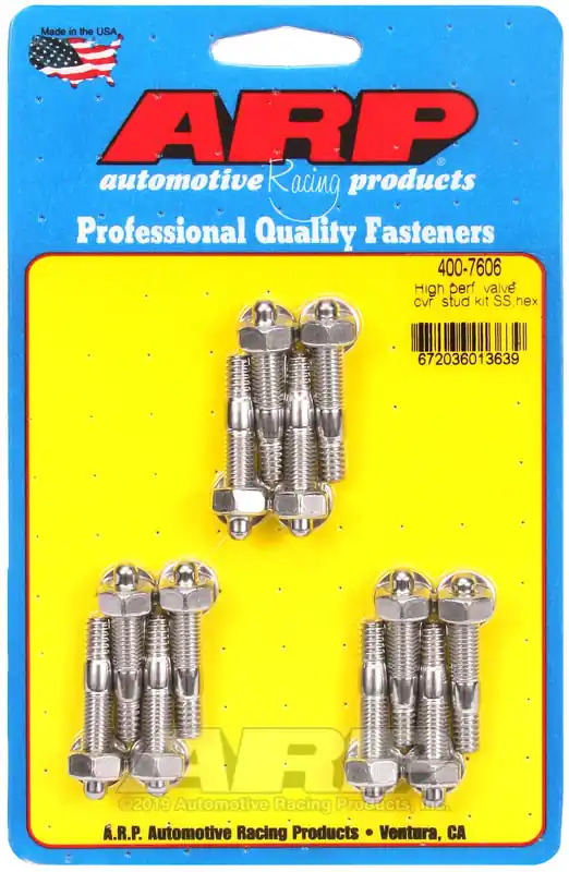 Free Returns ARP SS Hex Valve Cover Stud Kit