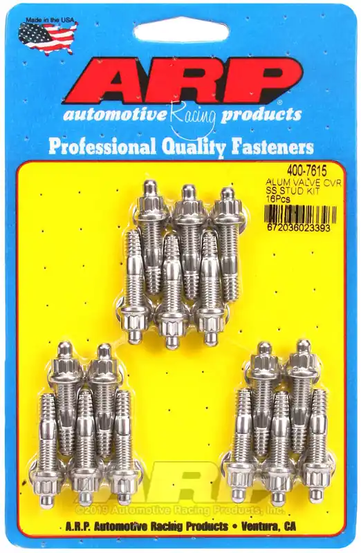 ARP Cast Alum Covers SS 12pt Valve Cover Stud Kit 16pc Professional Grade