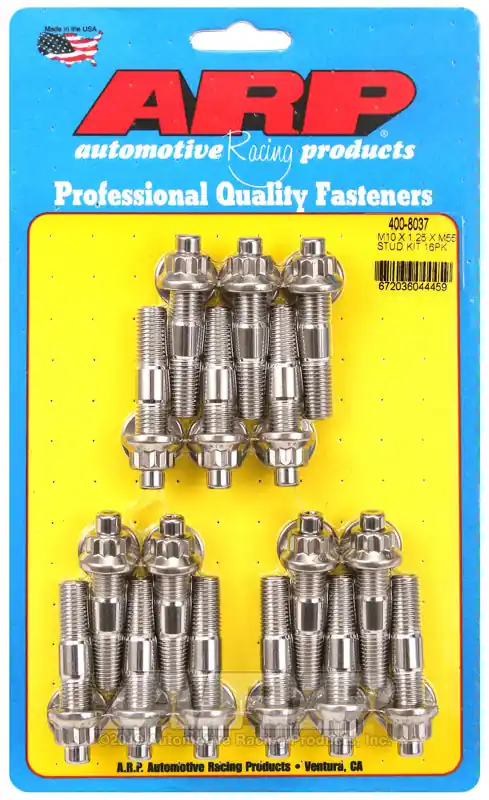 ARP M10 X 1.25 X 55mm broached stud kit 16pcs Express Delivery