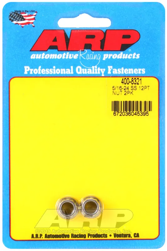 Buy Online ARP 5/16 x 24 SS 12pt Nut Kit