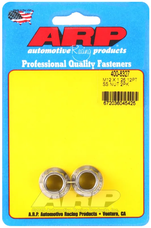 ARP M12 x 1.25 M14 WR 12pt Nut Kit - 2 Pack Trusted Brand
