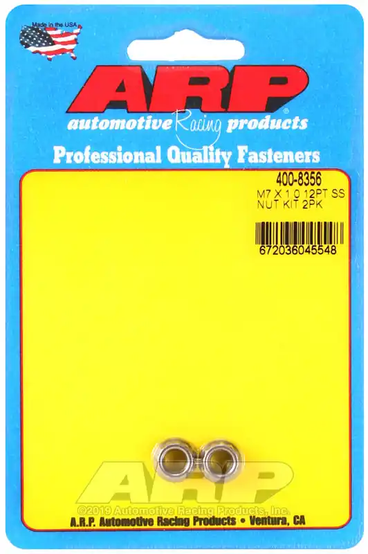 ARP M7 X 1.00 (M9 wr) SS 12pt nut kit Best Price