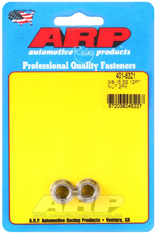 Best Price ARP 3/8-16 SS 12pt Nut Kit