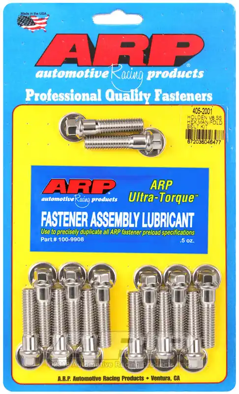 ARP Holden V8 SS hex manifold bolt kit Professional Grade
