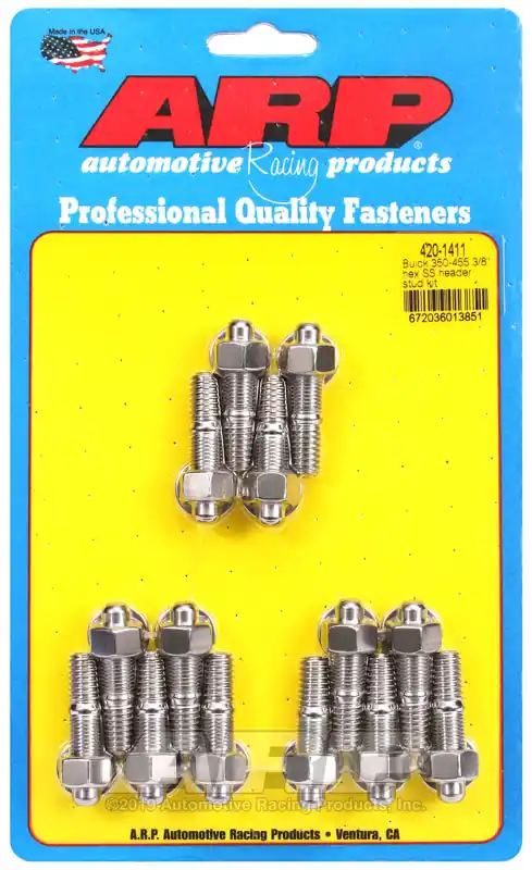 Get Yours ARP Buick 350-455 3/8in SS hex header stud kit