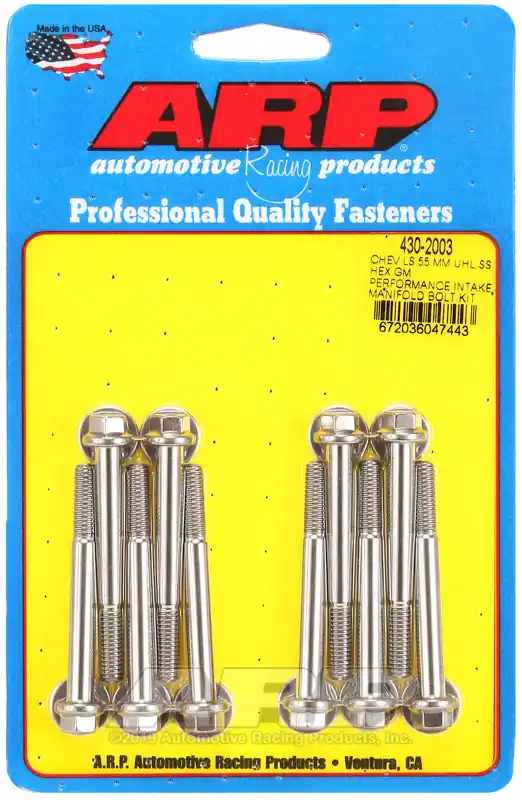 ARP Chevy LS 55mm UHL hex GM Performance intake manifold bolt kit Viral