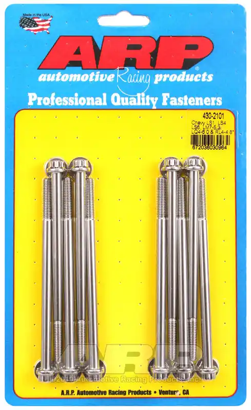 ARP Chevy LS1/LS4/LS6/LM7 5.5, LQ4-6.0 & RL4-4.8 12pt Intake Manifold Bolt Kit Direct From Manufacturer