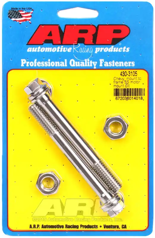 Certified ARP Chevy Mount to Frame SS Motor Mount Bolt Kit